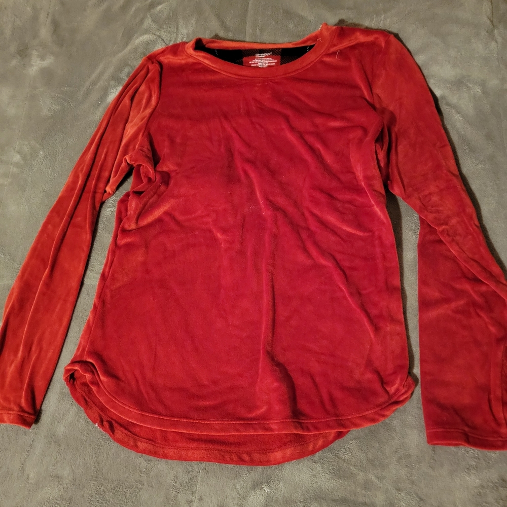 Pajama Long Sleeve Velvety Suede